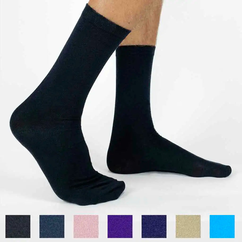 2nd Anniversary Personalized Dress Socks for Men