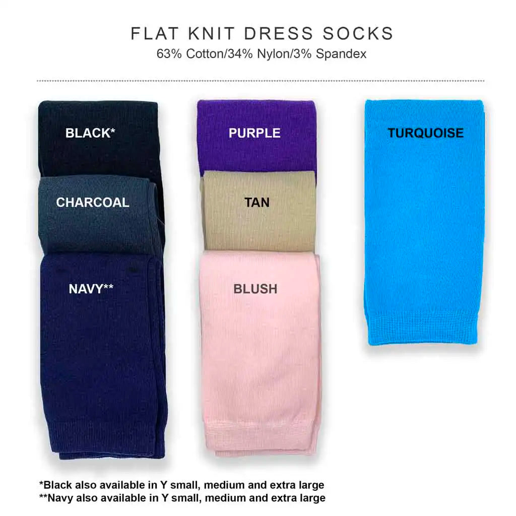 2nd Anniversary Personalized Dress Socks for Men