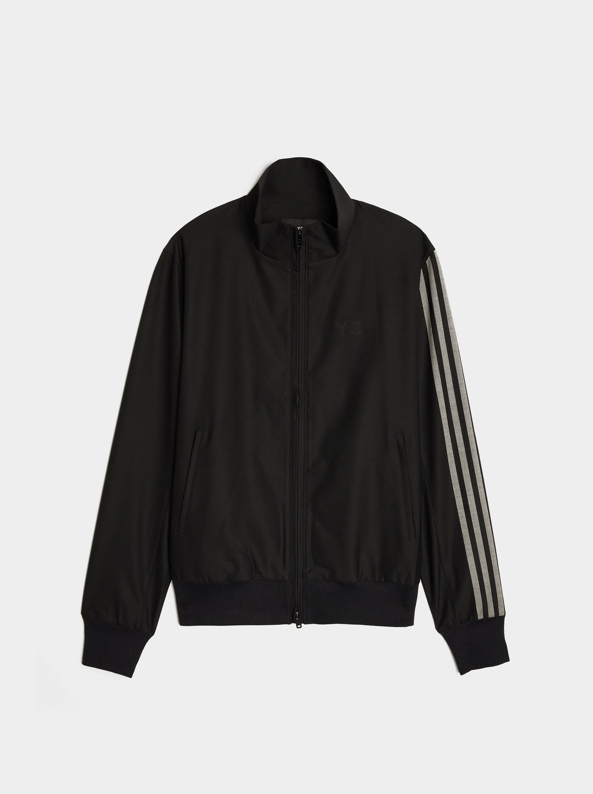 3-Stripes Refined Wool Track Top, Black