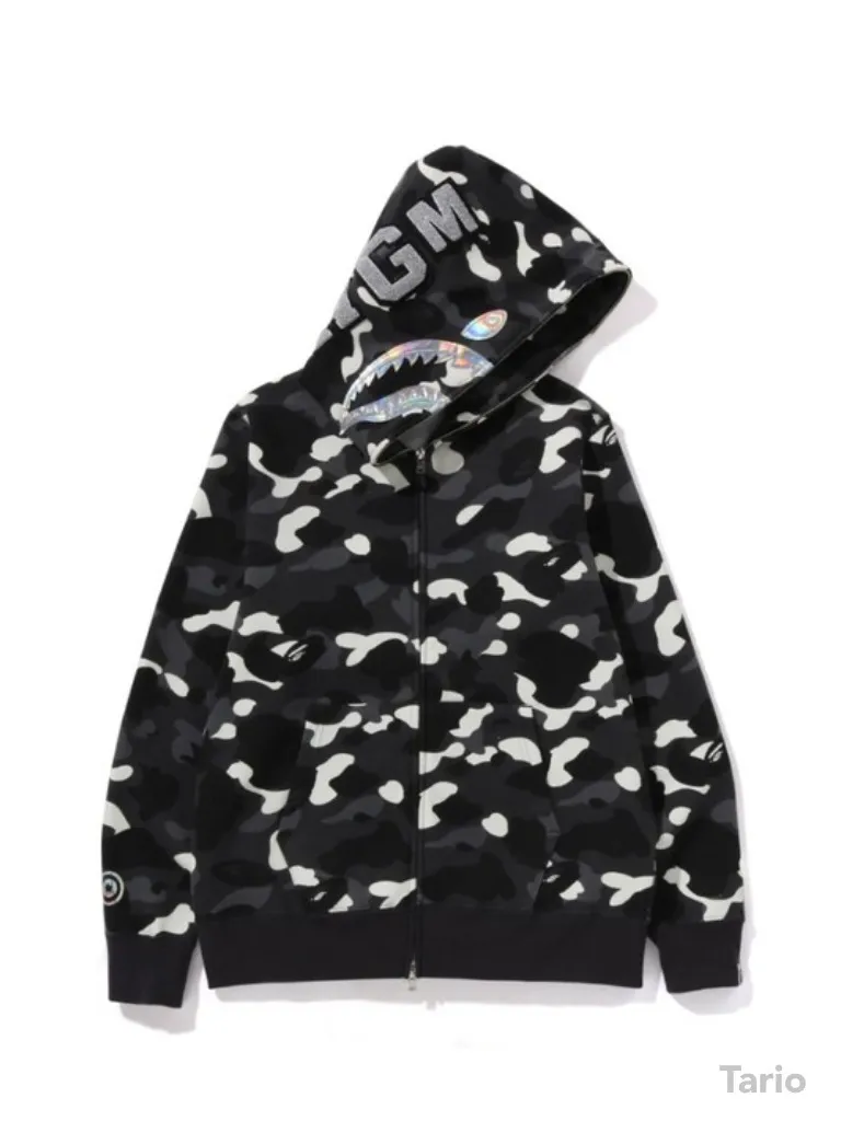 A BATHING APE  |Camouflage Street Style Long Sleeves Cotton Hoodies