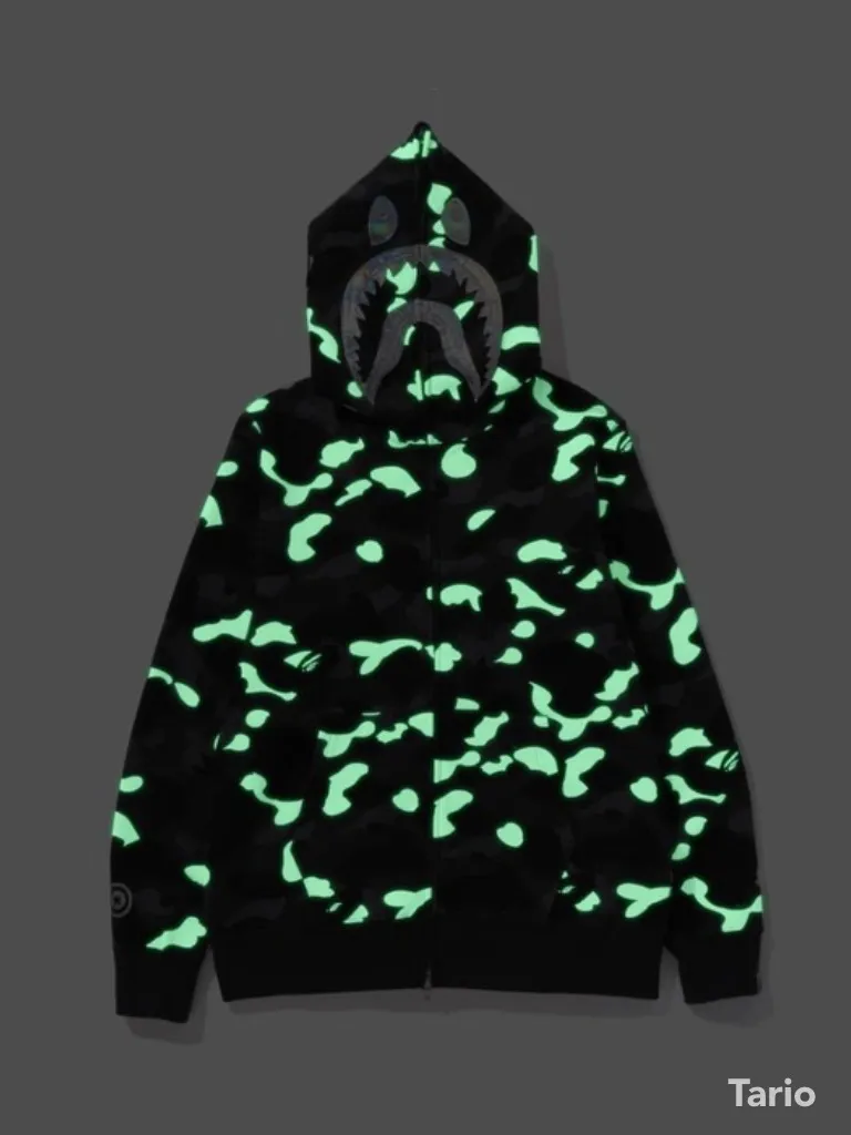 A BATHING APE  |Camouflage Street Style Long Sleeves Cotton Hoodies