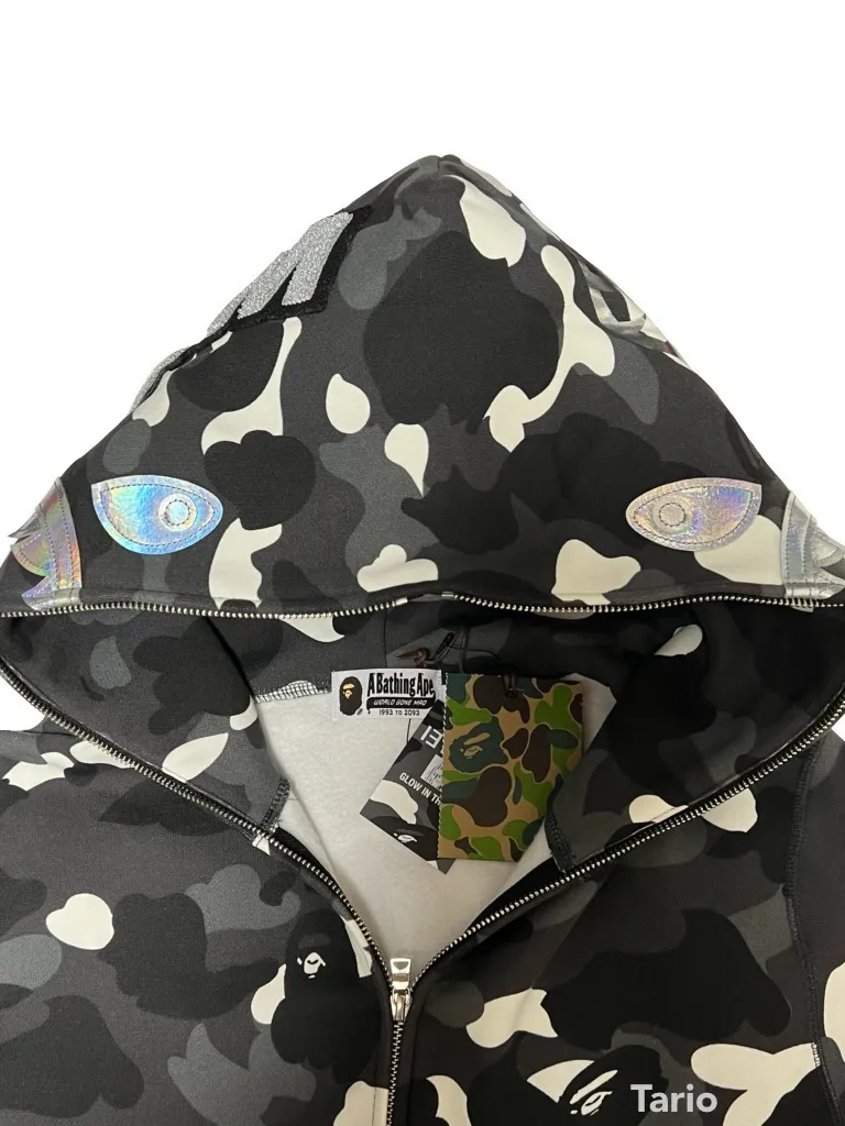 A BATHING APE  |Camouflage Street Style Long Sleeves Cotton Hoodies