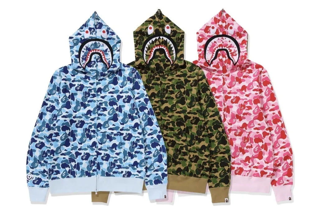 A BATHING APE  |Unisex Street Style Long Sleeves Cotton Logo Hoodies