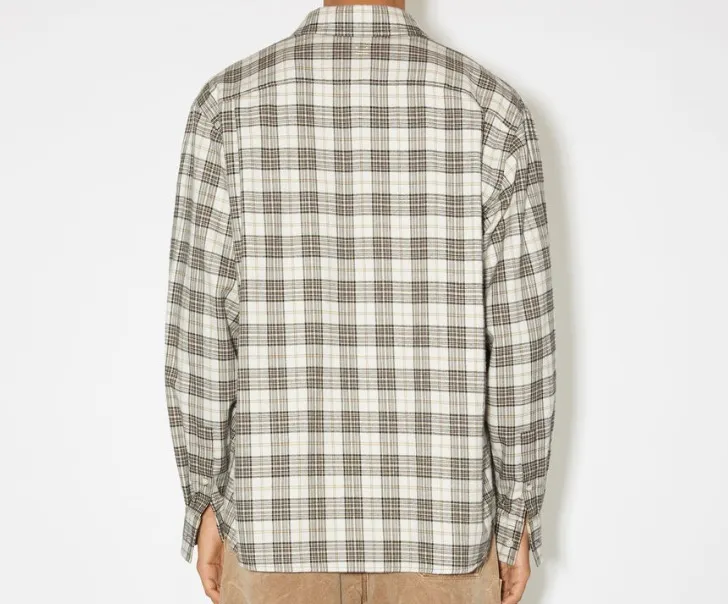 Acne Studios  |Button-down Unisex Street Style Long Sleeves Cotton Logo