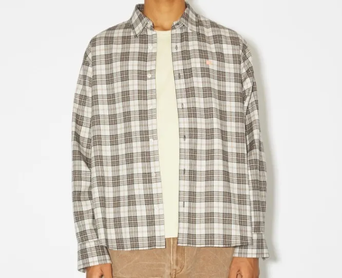 Acne Studios  |Button-down Unisex Street Style Long Sleeves Cotton Logo