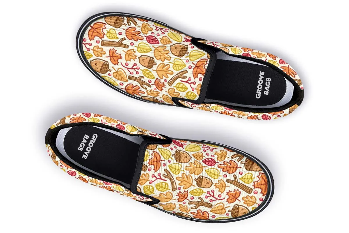 Adorable Autumn Pattern Slip-On Shoes