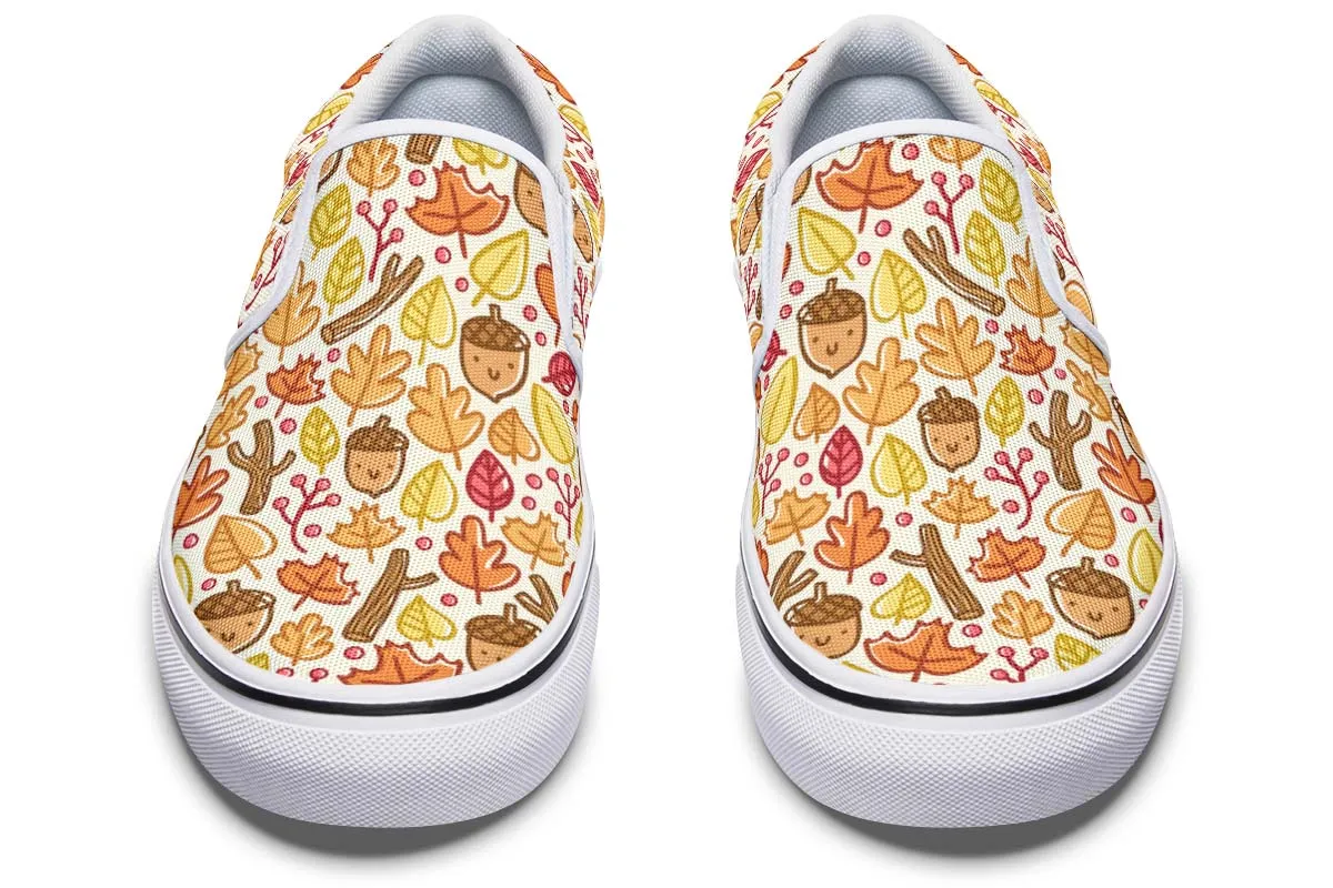 Adorable Autumn Pattern Slip-On Shoes