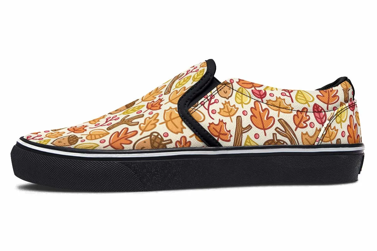 Adorable Autumn Pattern Slip-On Shoes