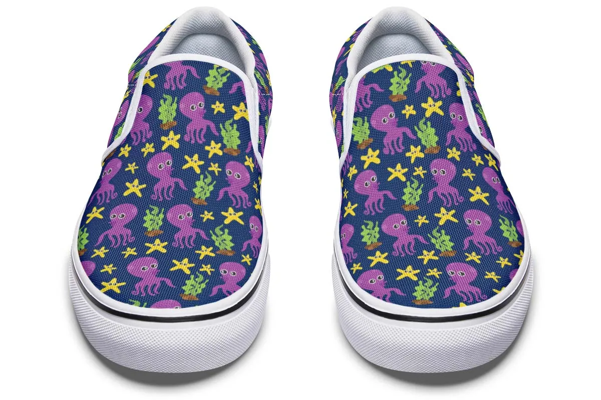 Adorable Octopus Pattern Slip-On Shoes