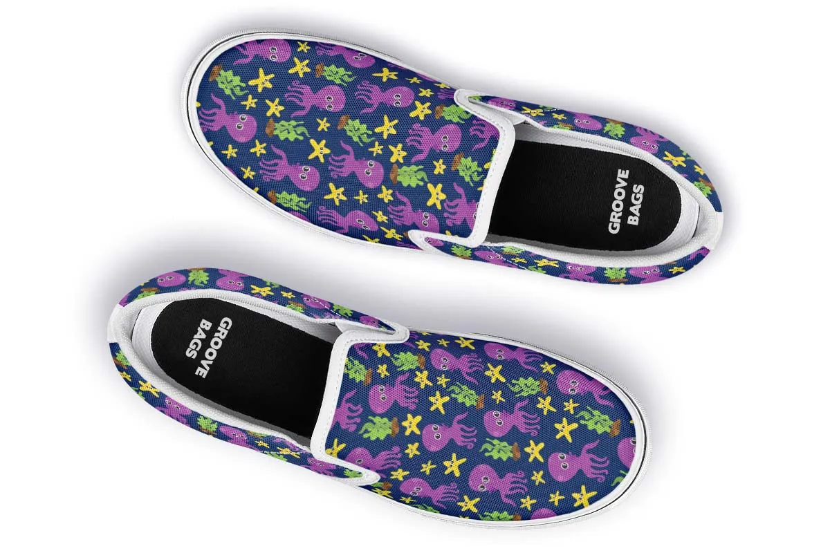 Adorable Octopus Pattern Slip-On Shoes