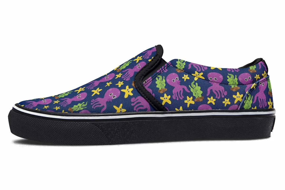 Adorable Octopus Pattern Slip-On Shoes