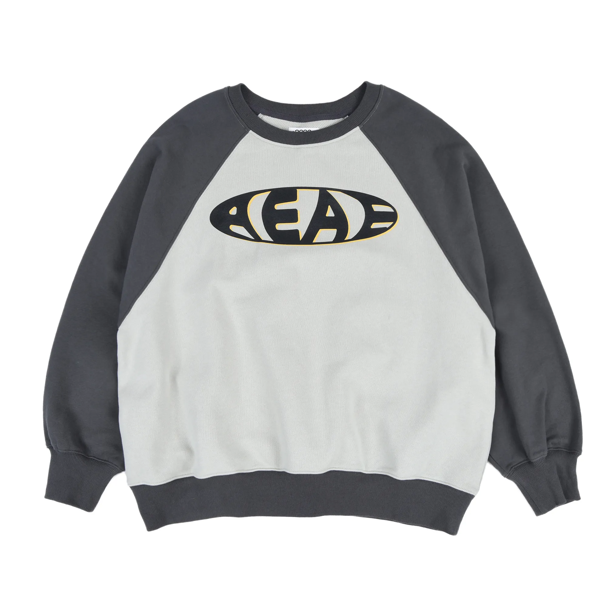 AEAE  |Unisex Street Style Bi-color Long Sleeves Logo