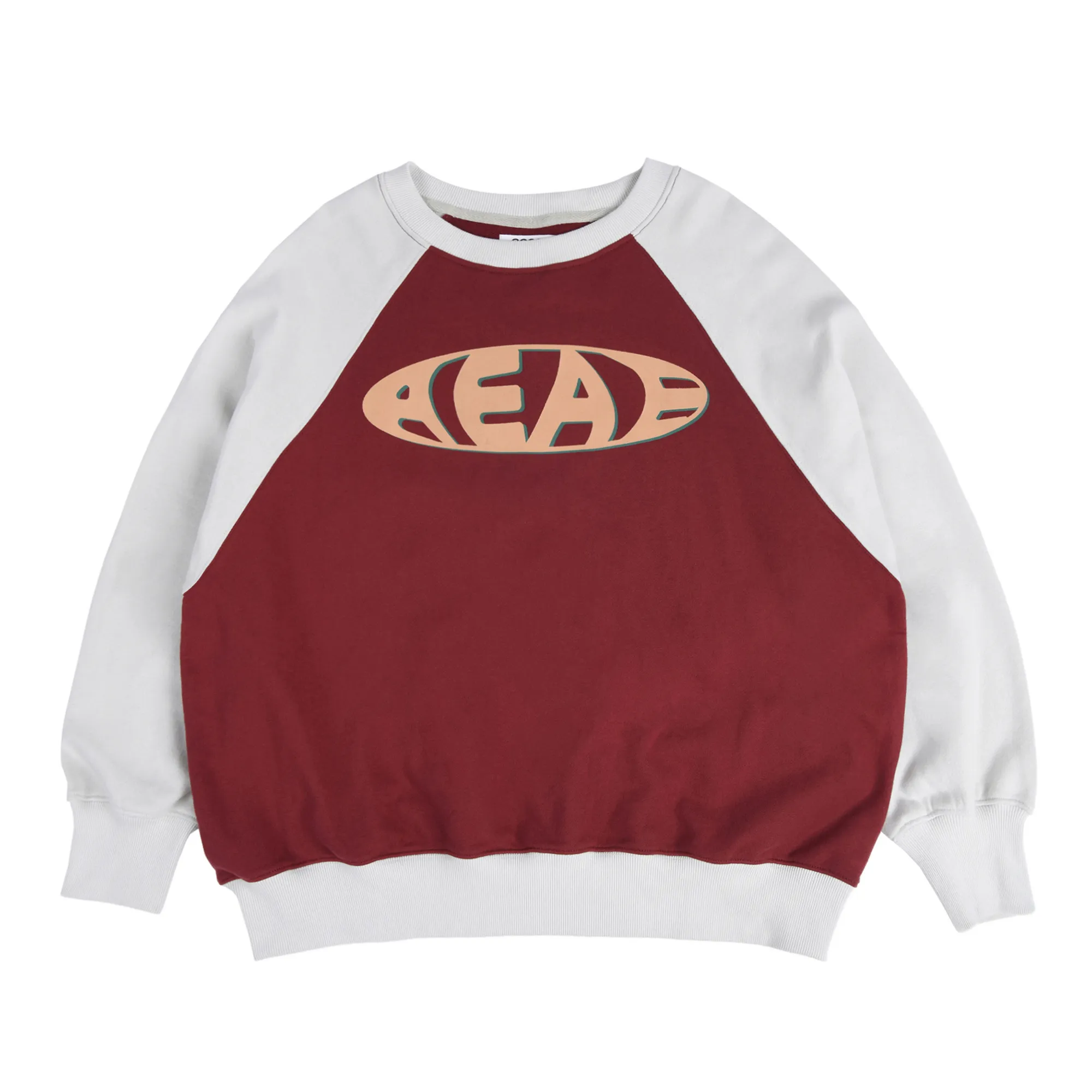 AEAE  |Unisex Street Style Bi-color Long Sleeves Logo