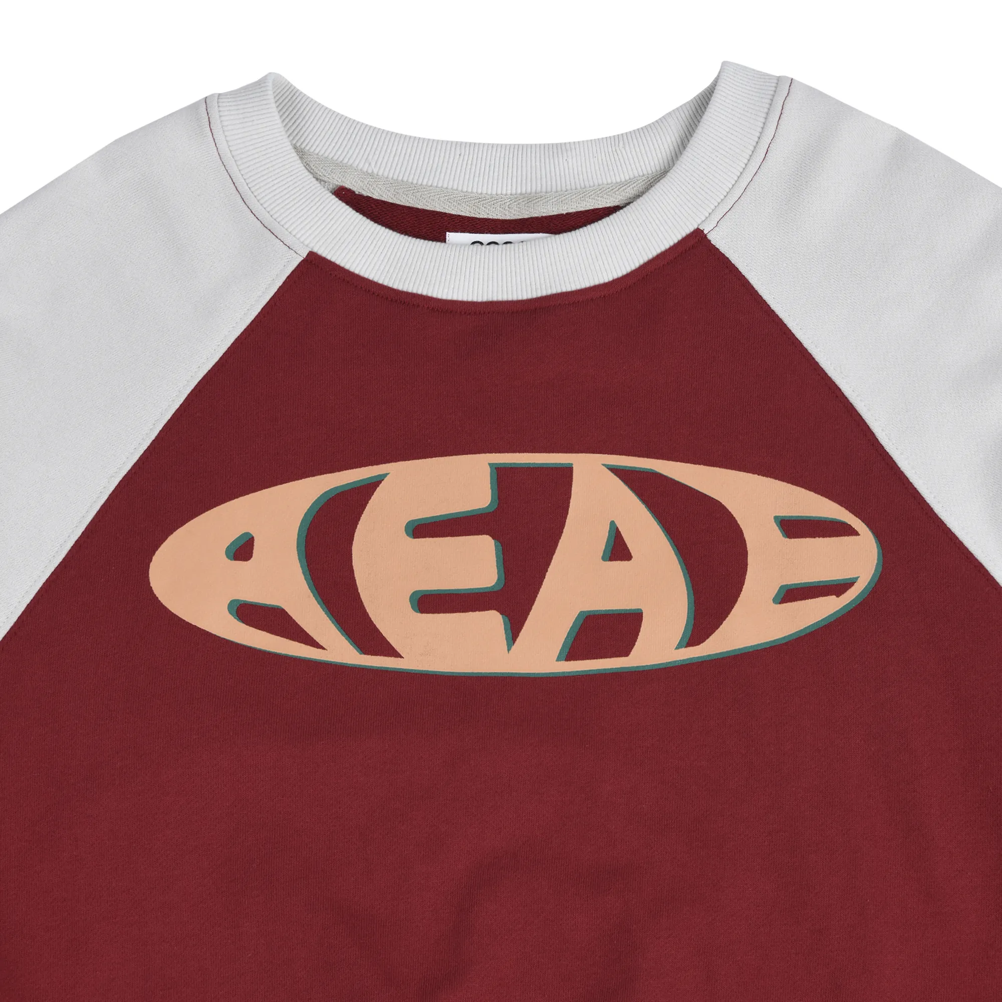 AEAE  |Unisex Street Style Bi-color Long Sleeves Logo