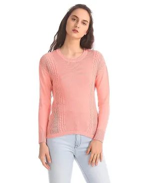 Aeropostale Regular Fit Cable Knit Sweater