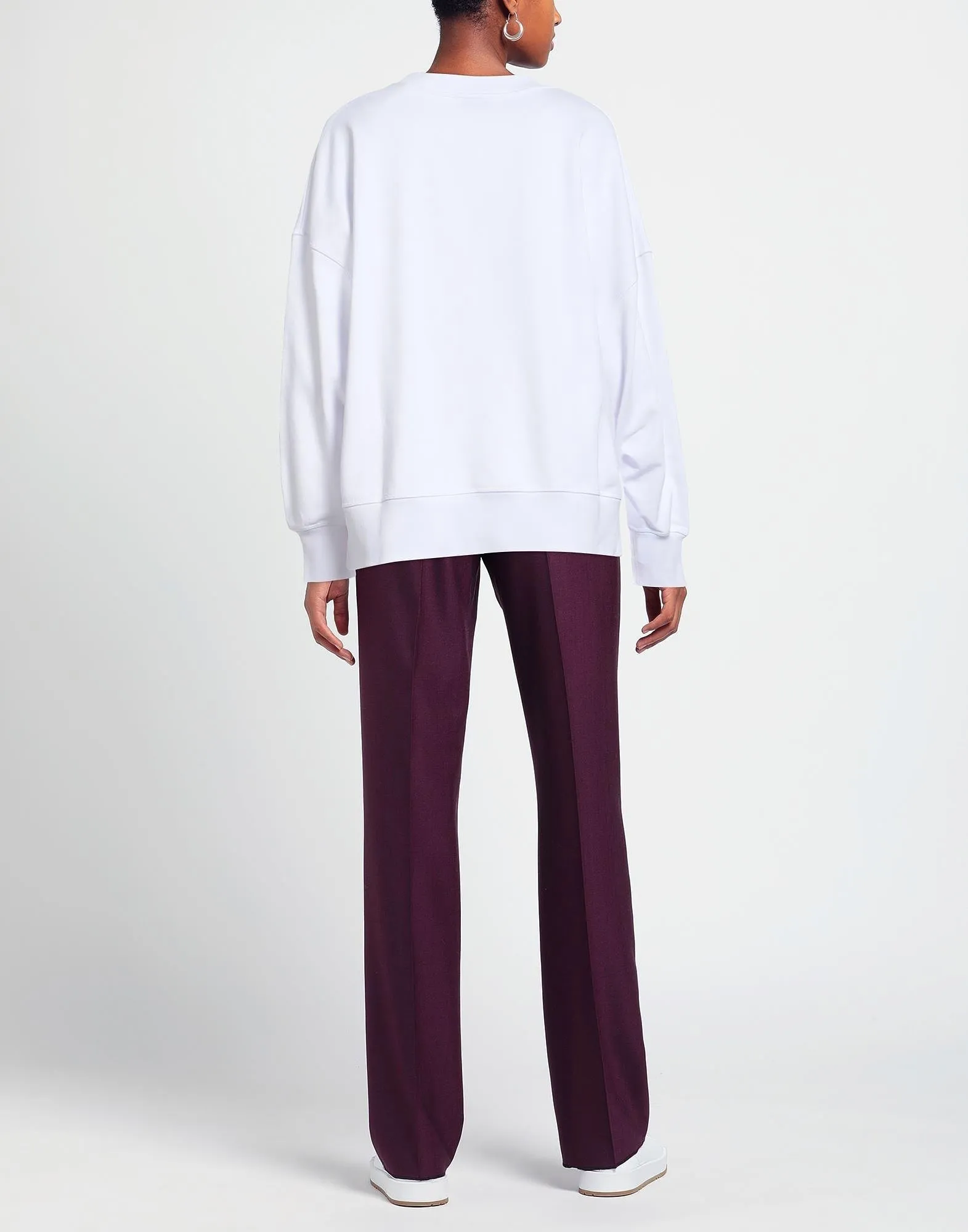 alexander mcqueen  |Crew Neck Street Style Long Sleeves Cotton Logo