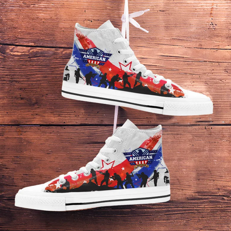 American Veteran High Top Shoes White