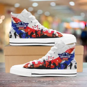 American Veteran High Top Shoes White