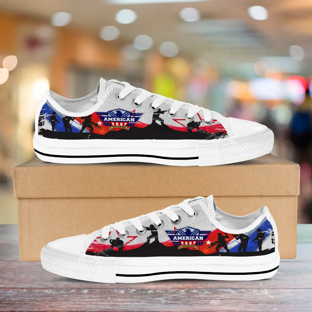 American Veteran Low Top Shoes White