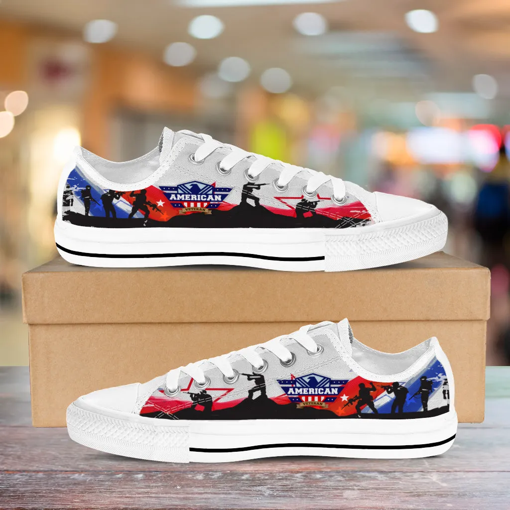 American Veteran Low Top Shoes White