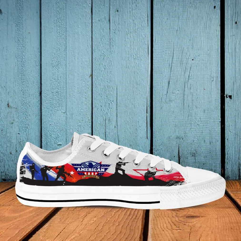 American Veteran Low Top Shoes White