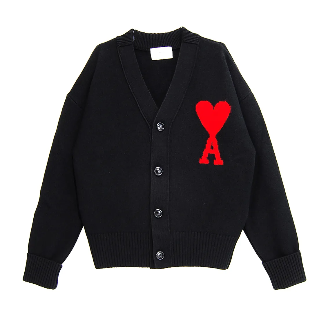 AMI PARIS  |Button-down Unisex Wool Street Style Oversized Logo