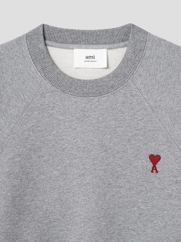 AMI PARIS  |Unisex U-Neck Long Sleeves Plain Cotton Logo