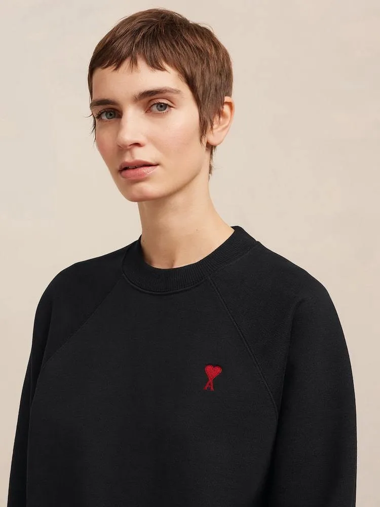 AMI PARIS  |Unisex U-Neck Long Sleeves Plain Cotton Logo