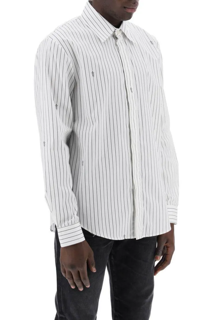 AMIRI  |Button-down Stripes Street Style Long Sleeves Cotton Shirts