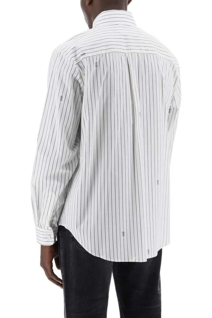 AMIRI  |Button-down Stripes Street Style Long Sleeves Cotton Shirts