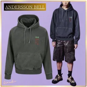 ANDERSSON BELL  |Unisex Street Style Long Sleeves Plain Cotton Logo