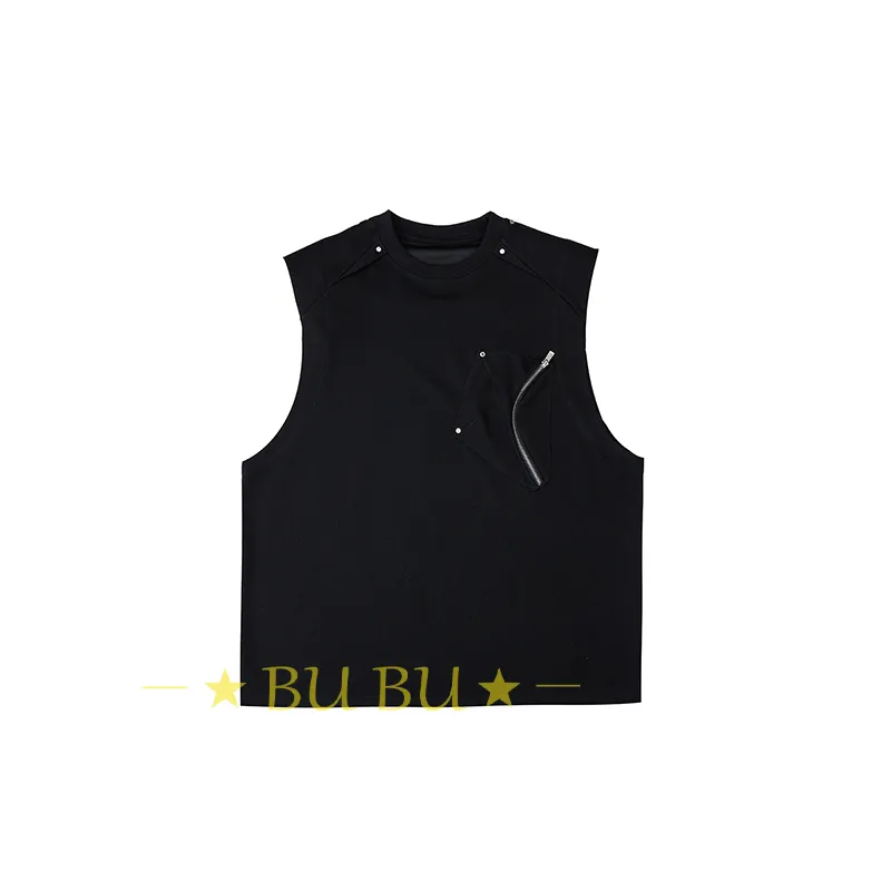 Argue Culture  |Crew Neck Unisex Blended Fabrics Sleeveless Street Style