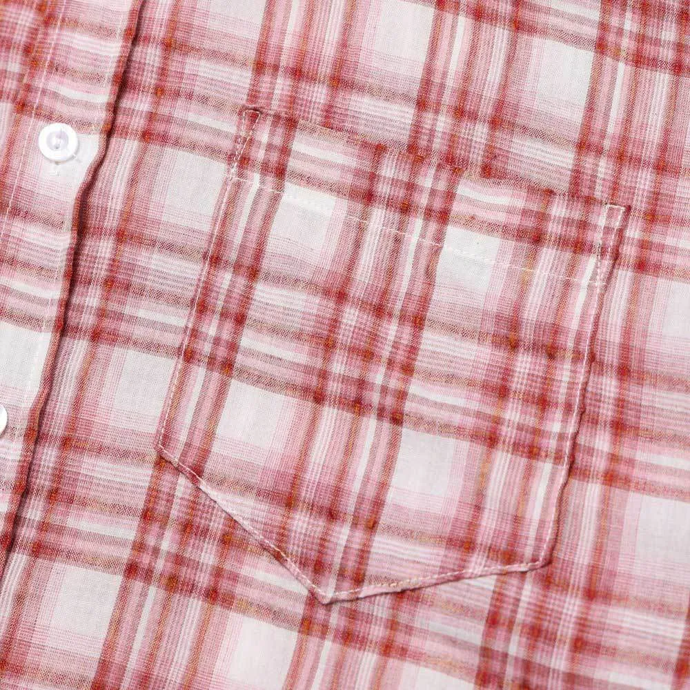 ASCLO  |Button-down Other Plaid Patterns Unisex Long Sleeves Cotton