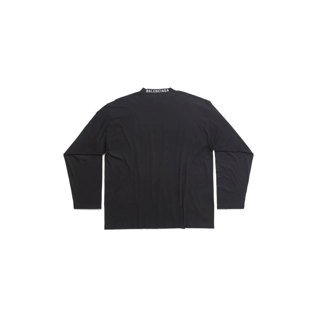 BALENCIAGA  |Unisex Street Style Long Sleeves Plain Cotton Oversized Logo