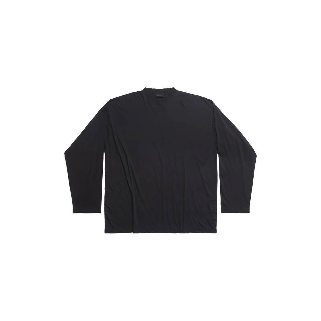 BALENCIAGA  |Unisex Street Style Long Sleeves Plain Cotton Oversized Logo