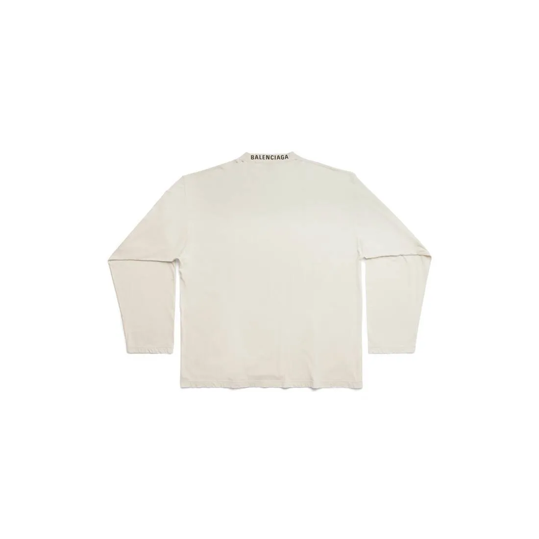 BALENCIAGA  |Unisex Street Style Long Sleeves Plain Cotton Oversized Logo