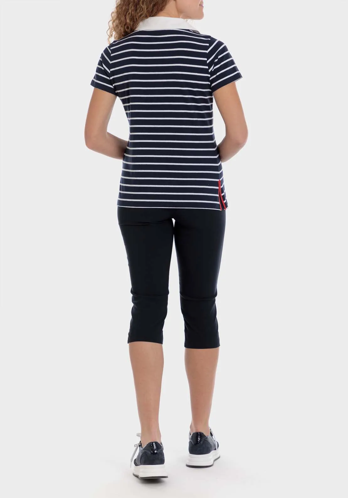 Bengaline Crop Trousers - Navy