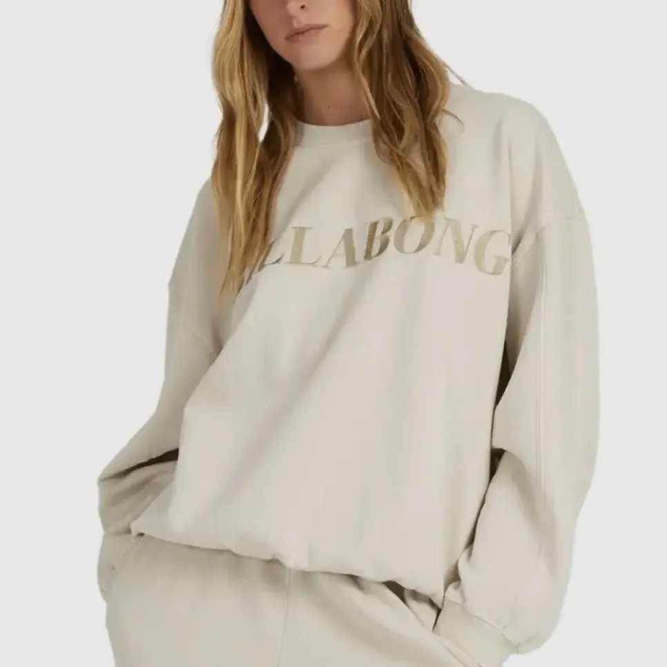 Billabong  |Crew Neck Sweat Street Style Long Sleeves Plain Logo