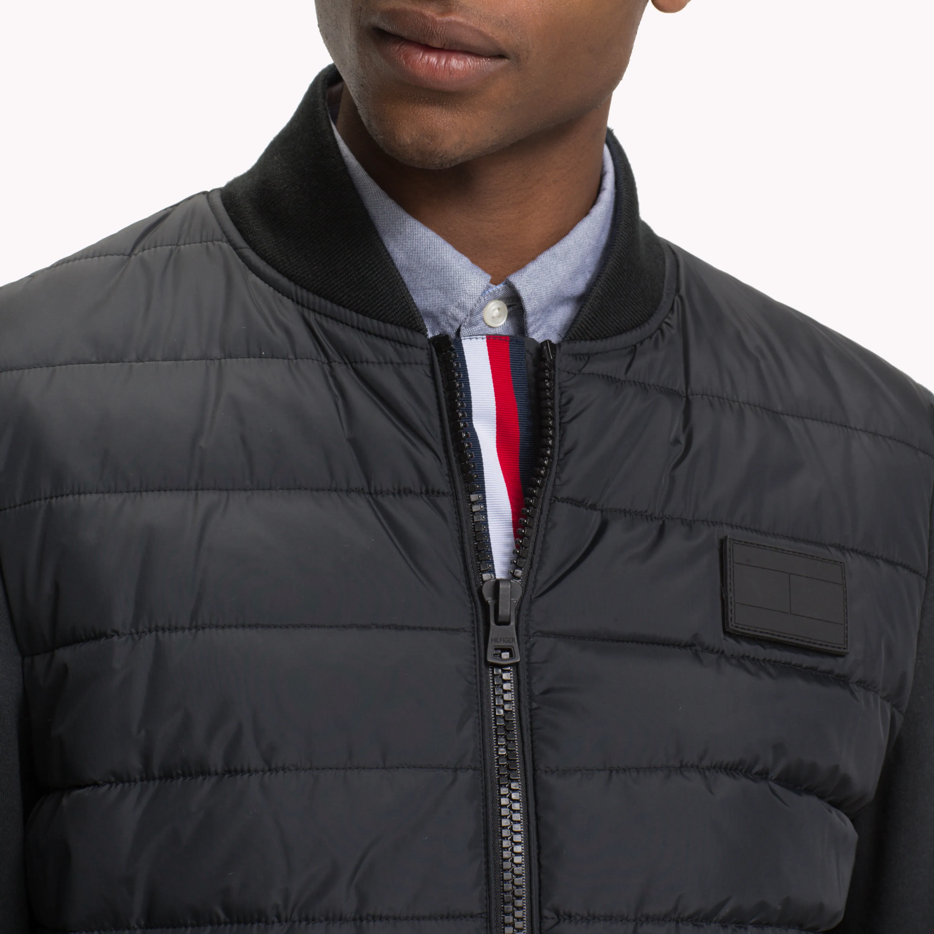 Black Quilted Bomber Jacket | Coats & Jackets | Tommy Hilfiger