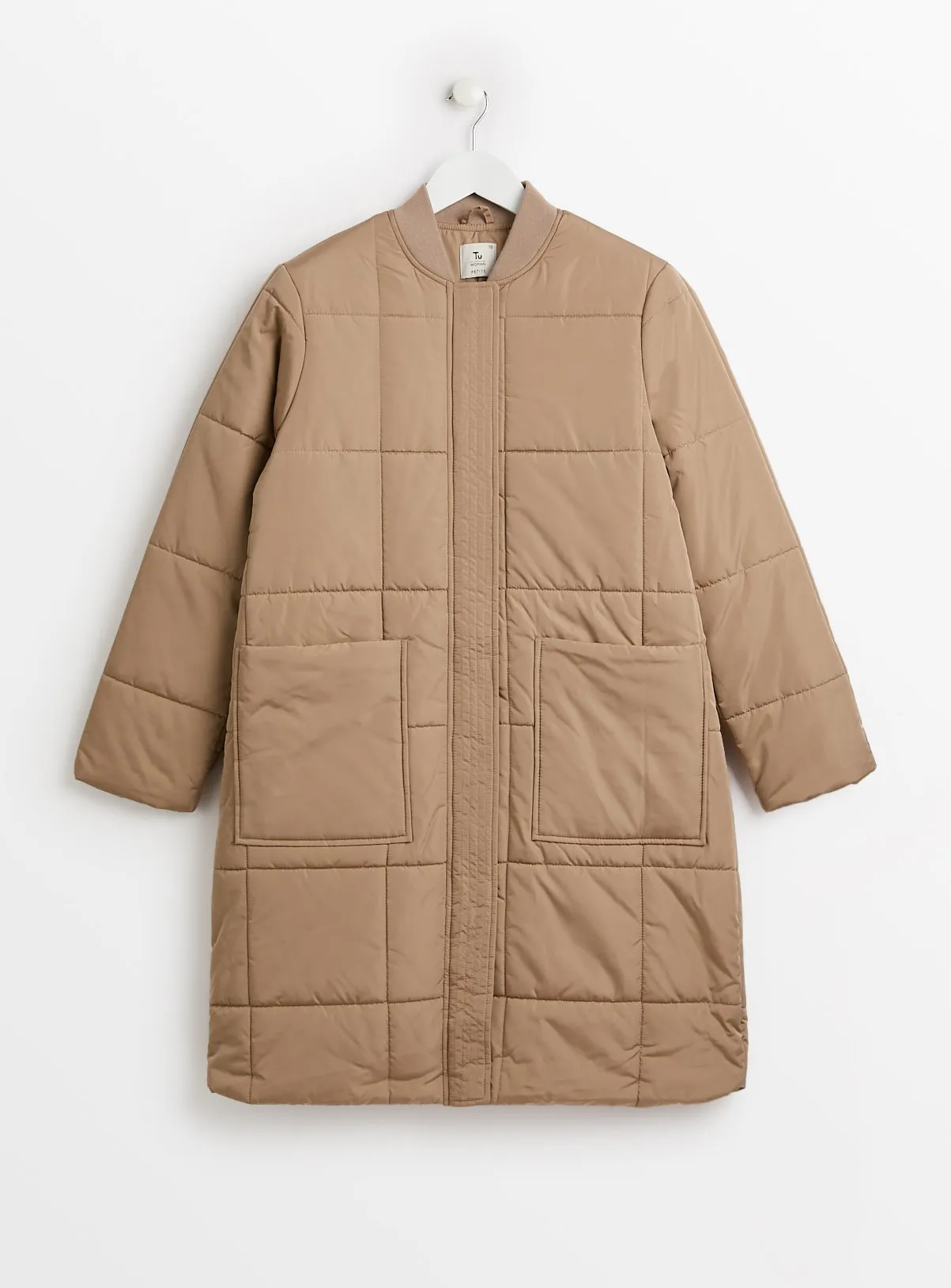 Buy PETITE Neutral Grid Quilted Coat 22 | Coats | Tu