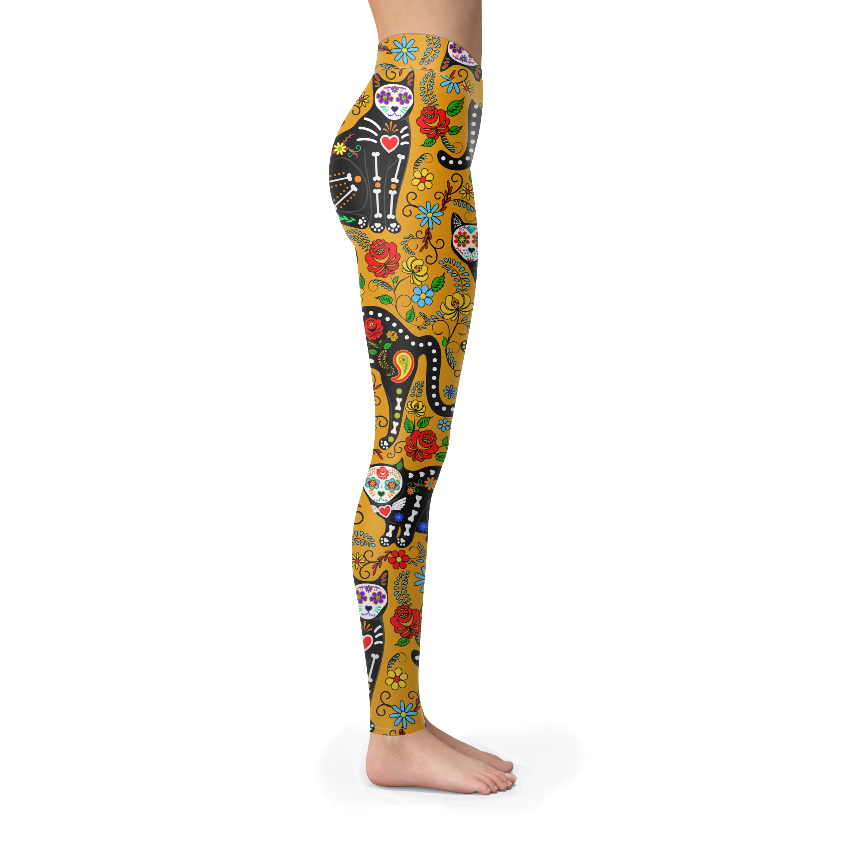 Calavera Cat Leggings