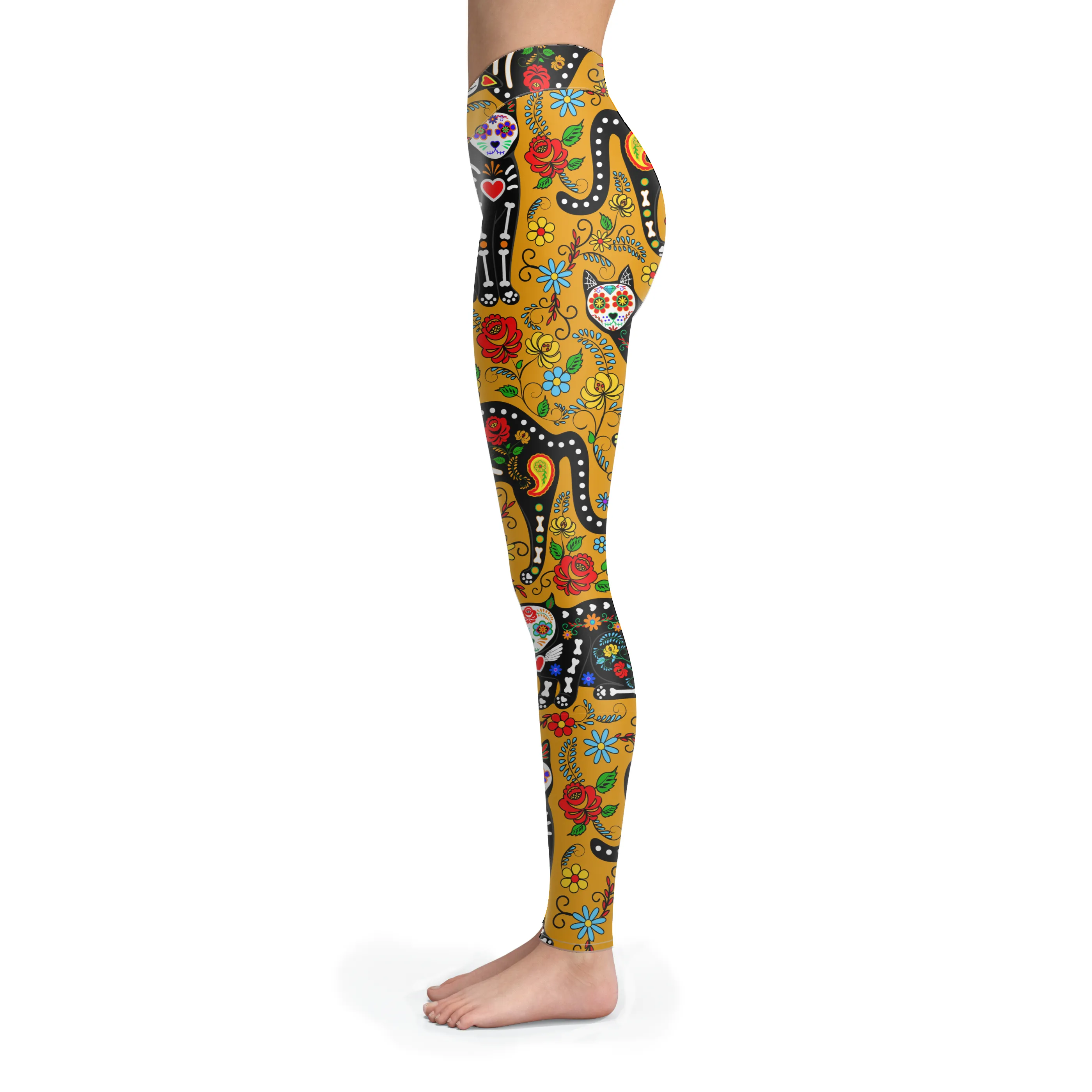 Calavera Cat Leggings