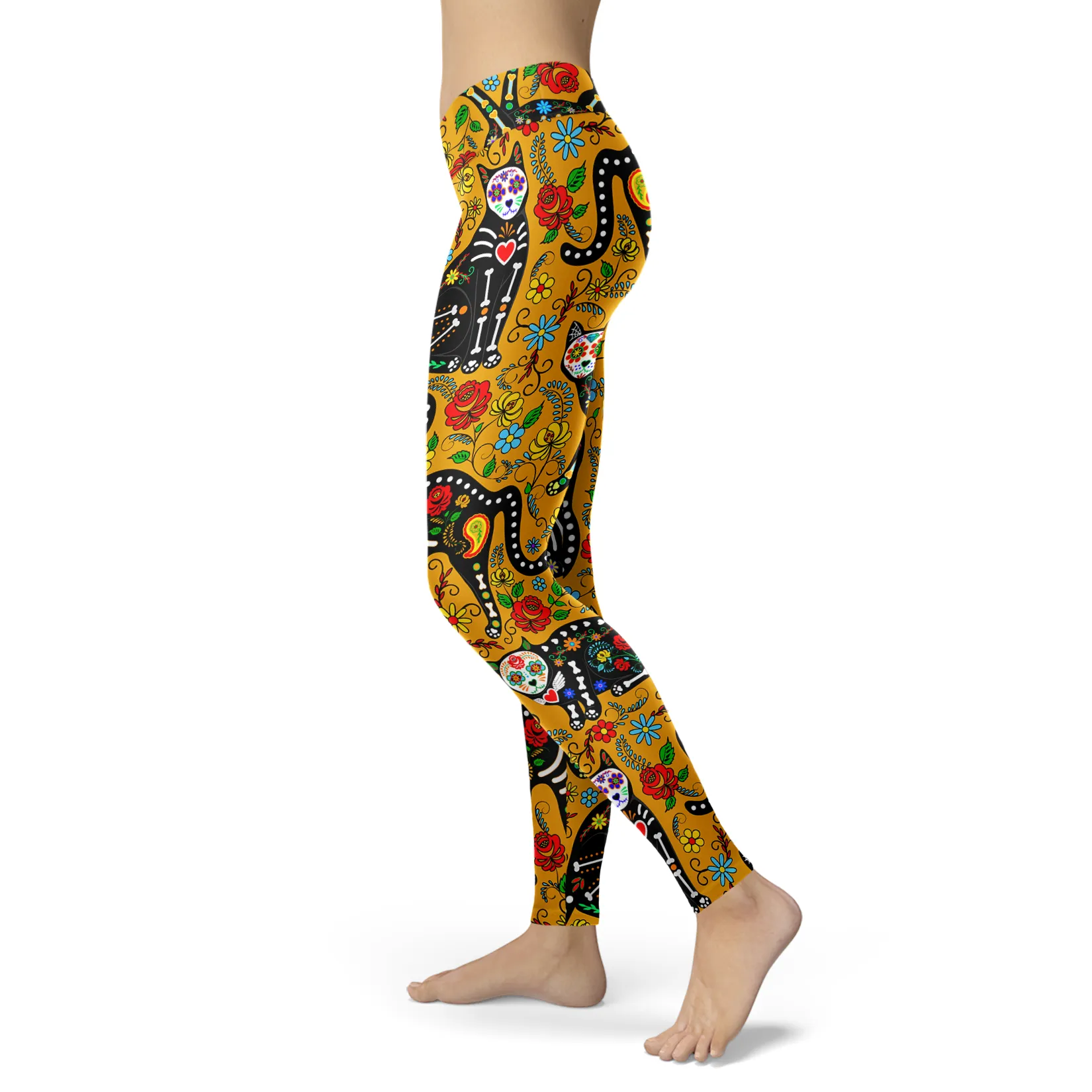 Calavera Cat Leggings