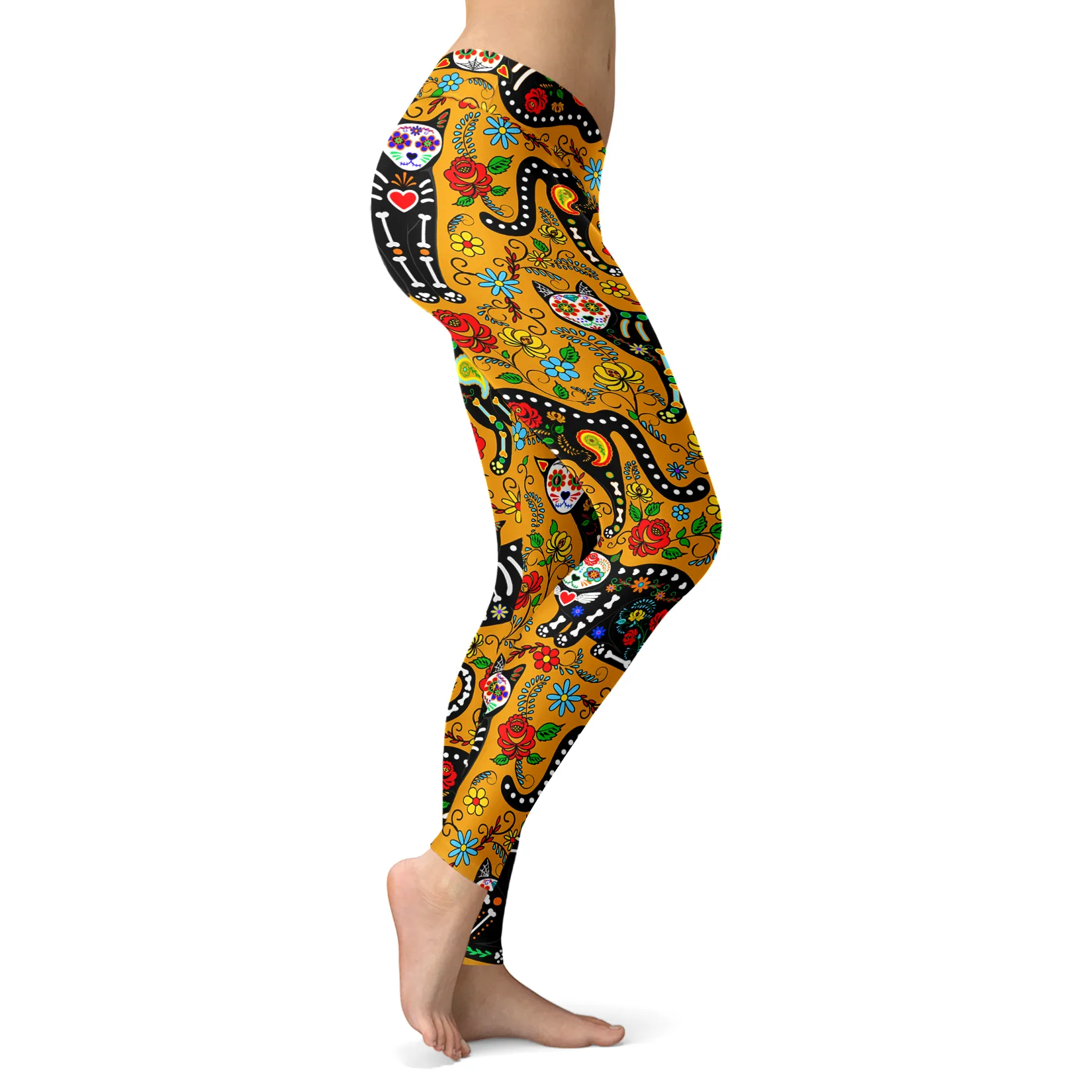 Calavera Cat Leggings