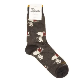 CALZE SNOOPY SKI ALL OVER Unisex Dark Grey