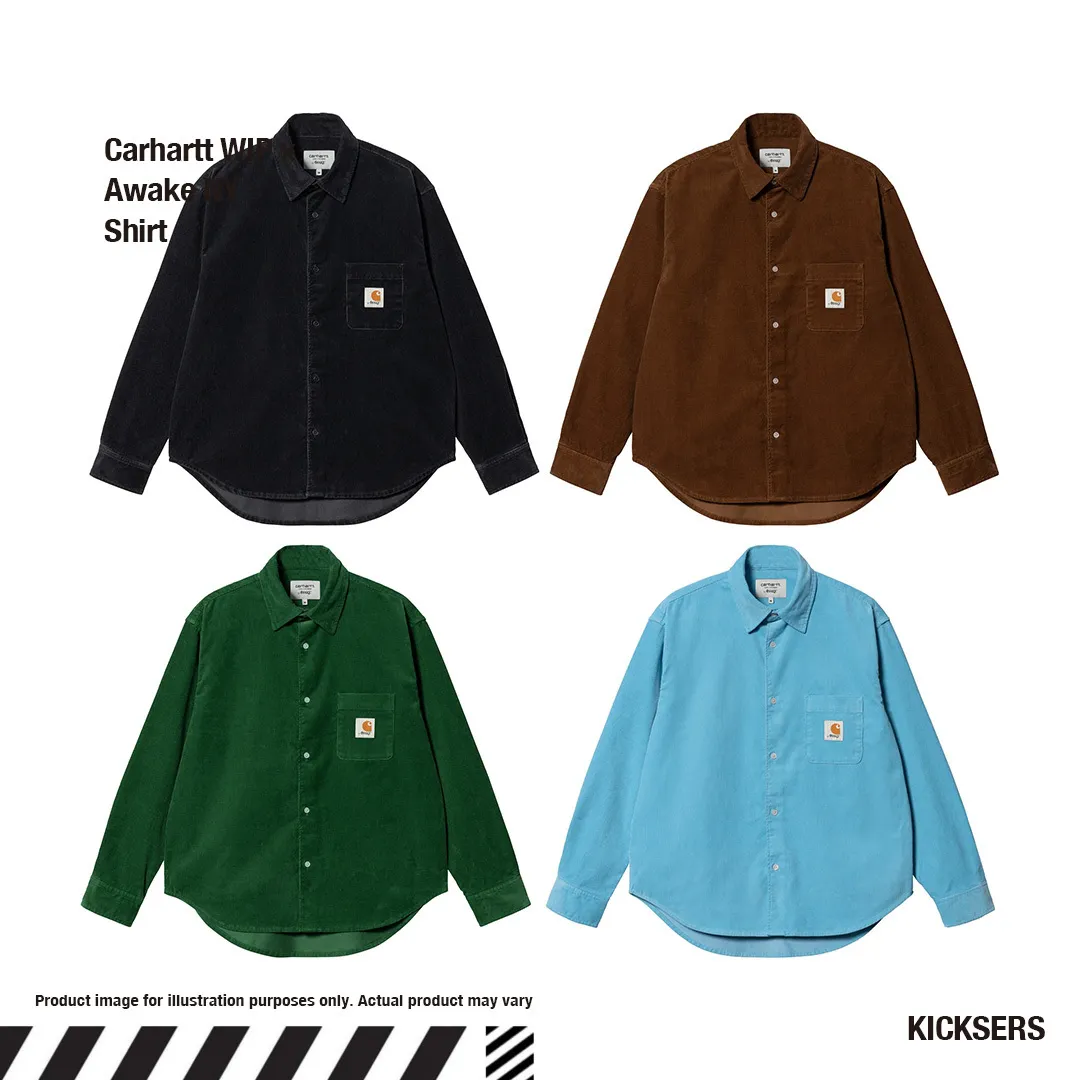 Carhartt  |Button-down Unisex Street Style Collaboration Long Sleeves