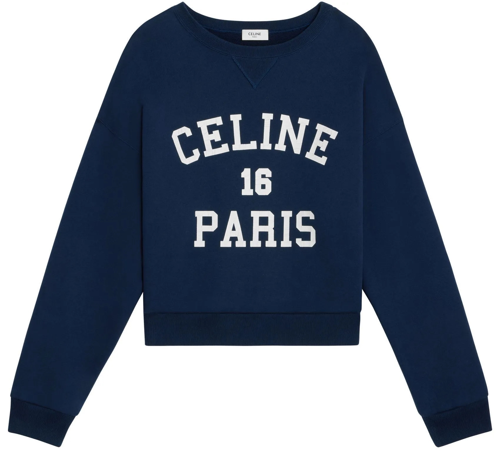 CELINE  |Street Style U-Neck Long Sleeves Cotton