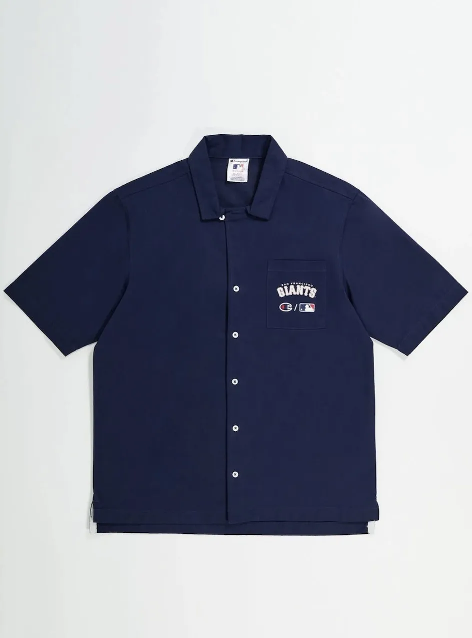 CHAMPION  |Button-down Street Style Collaboration Plain Cotton