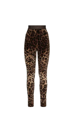 Chenille Leggings - Leopard