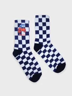 CHERRY BOMB SOCKS - CHECKERED